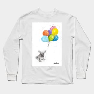 Little Frenchie and The Balloons Long Sleeve T-Shirt